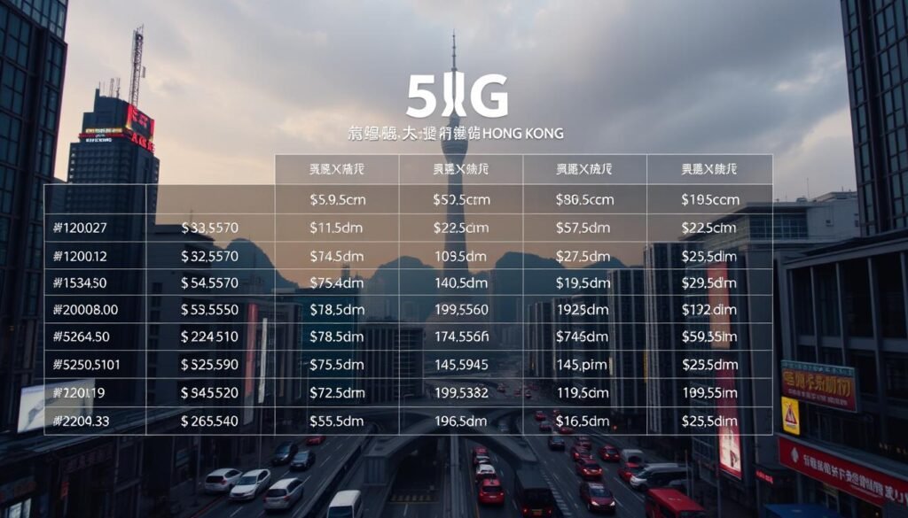 生成圖片：香港各大虛擬營運商5G Plan比較