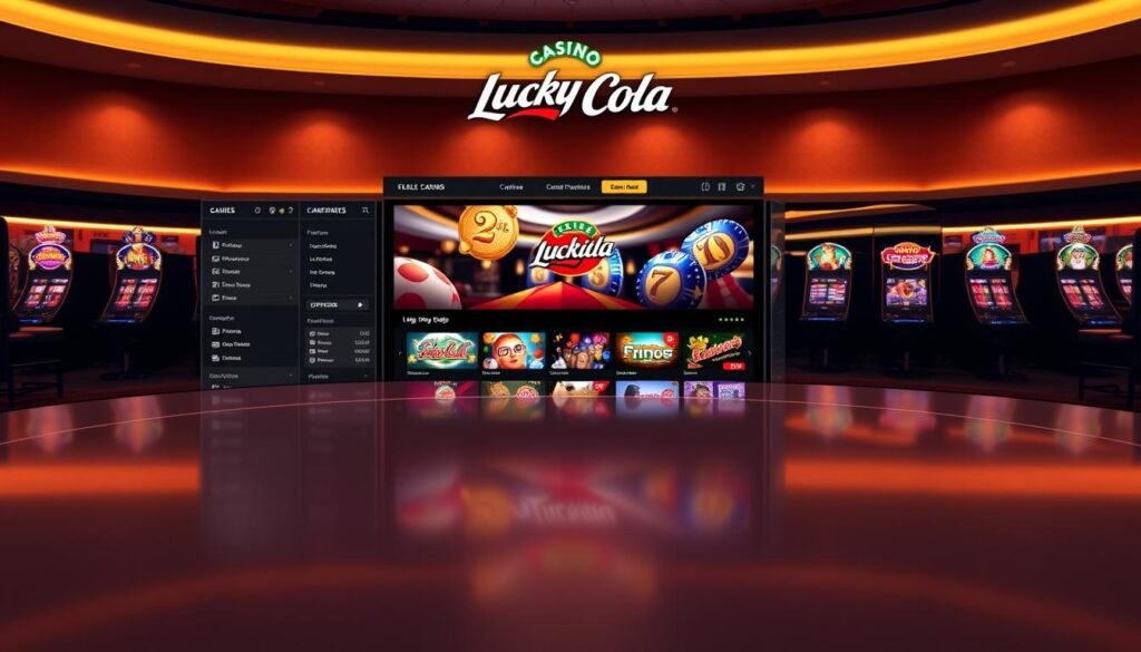 LuckyCola Casino User Interface