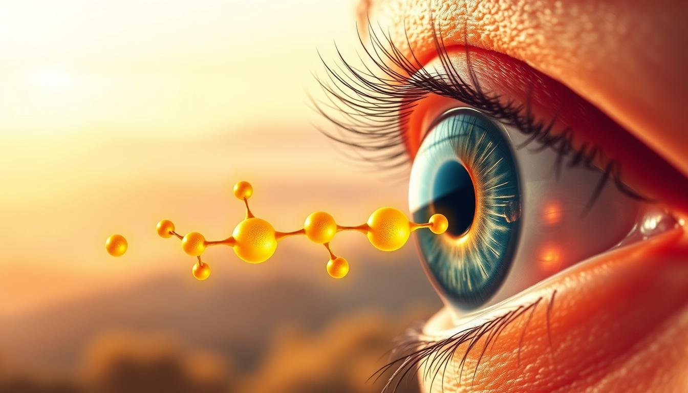 葉黃素護眼功效示意圖