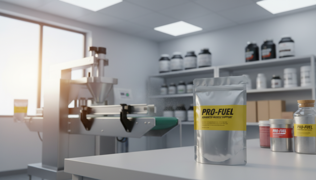 protein powder packing